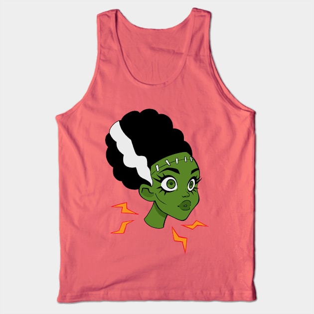 frankenstein bride head Tank Top by melivillosa